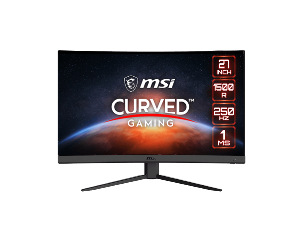 MSI G27C4X 27 Curved Gaming Monitor - 1500R 1920 x 1080 VA Panel, 250Hz /  1ms, AMD FreeSync Premium