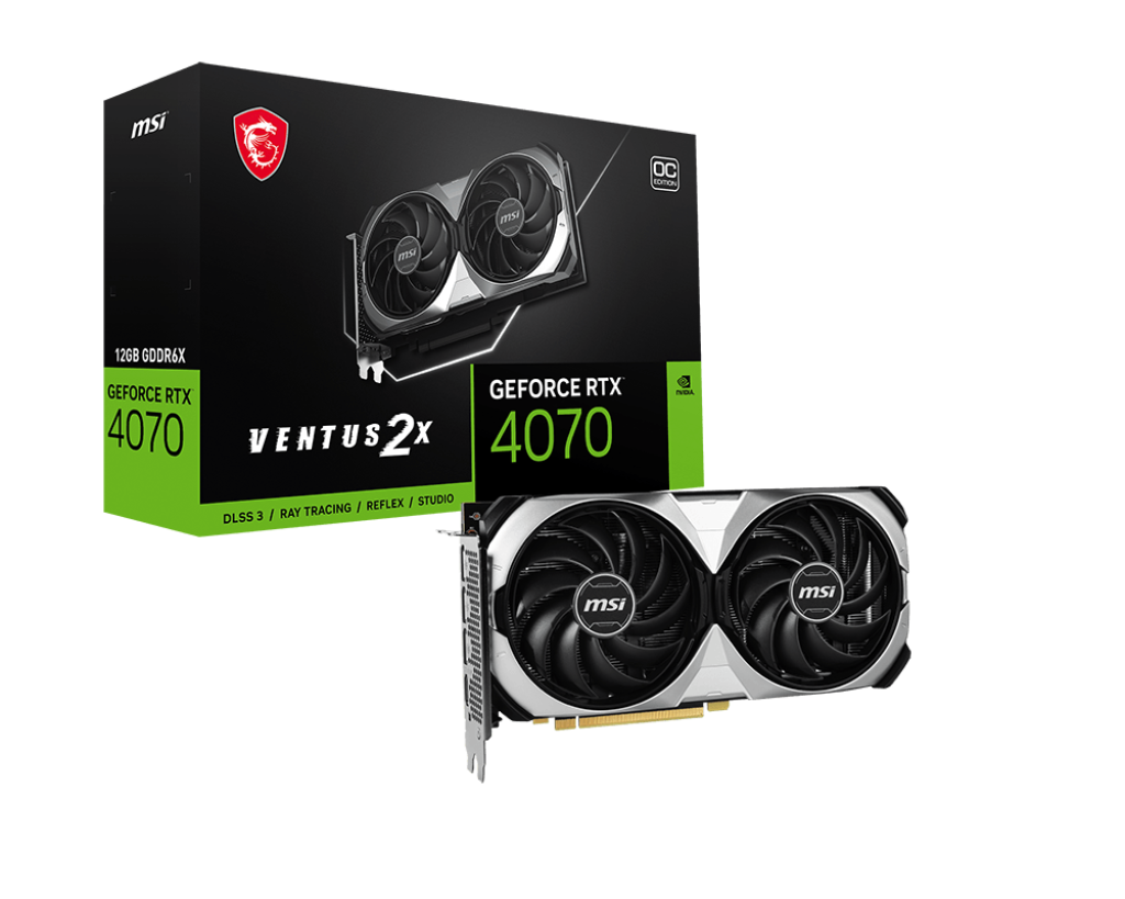 MSI GeForce RTX 4070 VENTUS 2X 12G OC Graphics Card MSI Global