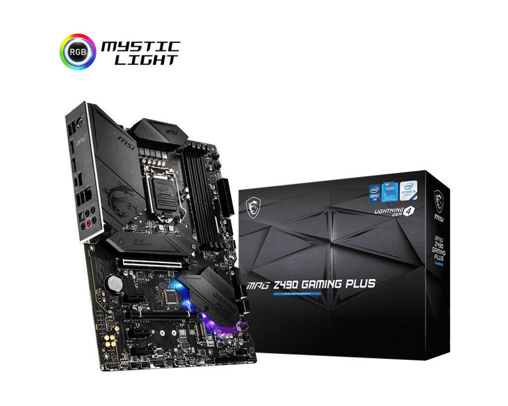 MSI Pro Intel Z490 LGA 1200 ATX DDR4-SDRAM Motherboard