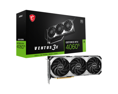 MSI GeForce RTX 4060 Ti VENTUS 2X BLACK 8G OC - Carte graphique