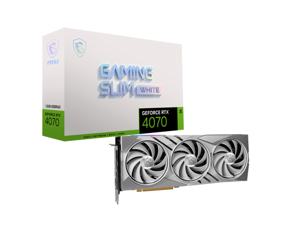 GeForce RTX™ 4070 GAMING SLIM WHITE 12G