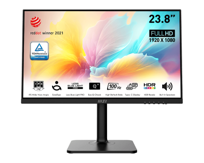 MSI ホワイト モニター 本体 Modern MD2412P 23.8インチ Modern MD2412P | Best Business Monitor 24 inch| Be Your