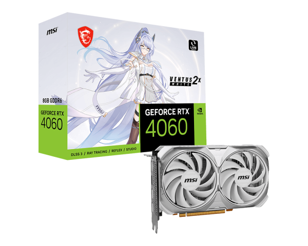 GeForce RTX™ 4060 VENTUS 2X WHITE 8G VTS