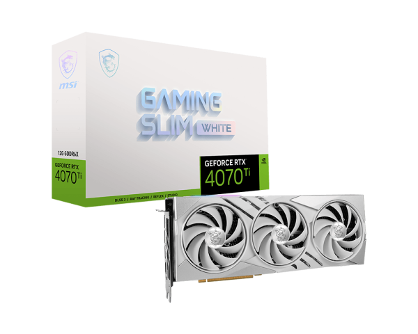 GeForce RTX™ 4070 Ti GAMING SLIM WHITE 12G