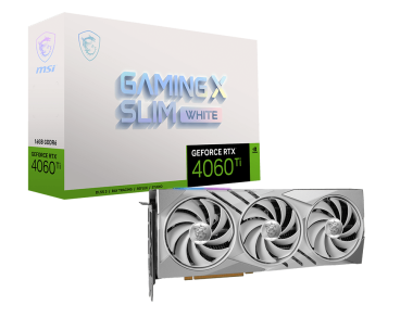 MSI GeForce RTX™ 4060 Ti GAMING X SLIM WHITE 16G MSI GeForce RTX™ 4060 Ti GAMING X SLIM WHITE 16G