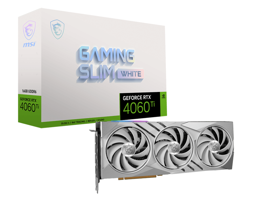 GeForce RTX™ 4060 Ti GAMING SLIM WHITE 16G
