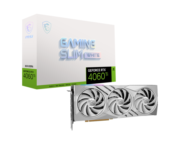 GeForce RTX™ 4060 Ti GAMING SLIM WHITE 8G