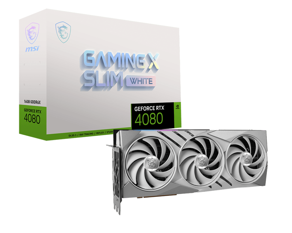 MSI GeForce RTX™ 4080 16GB GAMING X SLIM WHITE