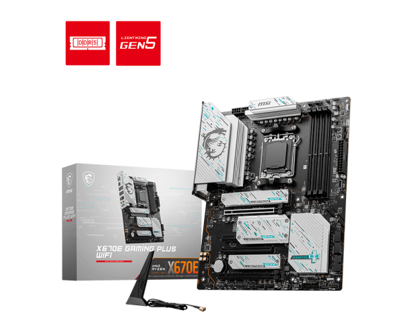 PSK MEGA STORE - MSI X670E GAMING PLUS WIFI scheda madre AMD X670 Presa di  corrente AM5 ATX - 4711377162913 - MSI - 257,01 €