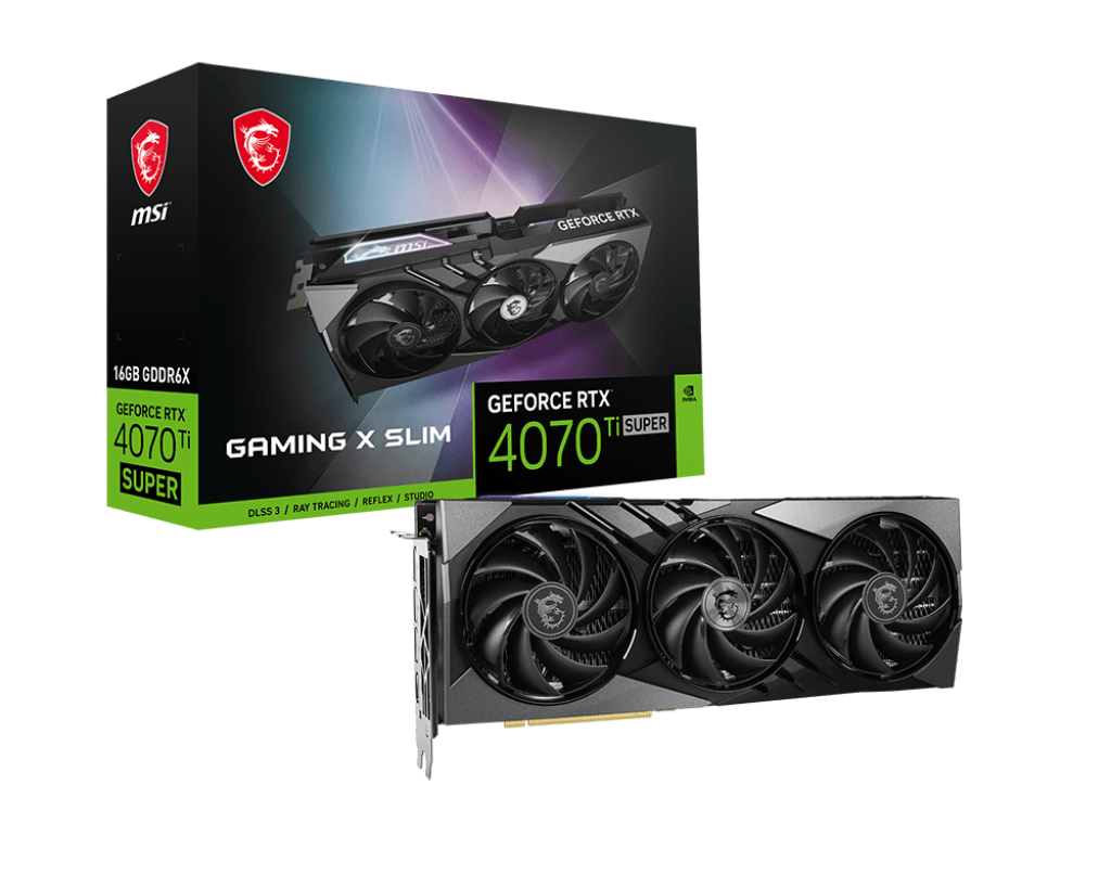 ▷ MSI GAMING GeForce RTX 4070 Ti SUPER 16G X SLIM NVIDIA 16 GB GDDR6X