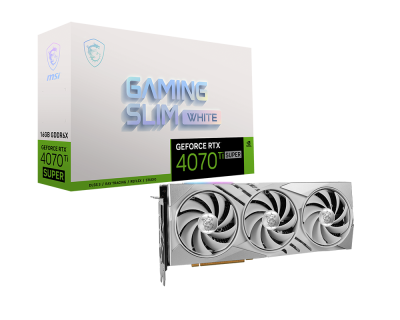 GeForce RTX 4070 Ti Super Whiteモデル GeForce RTX™ 4070 Ti SUPER 16G GAMING SLIM WHITE
