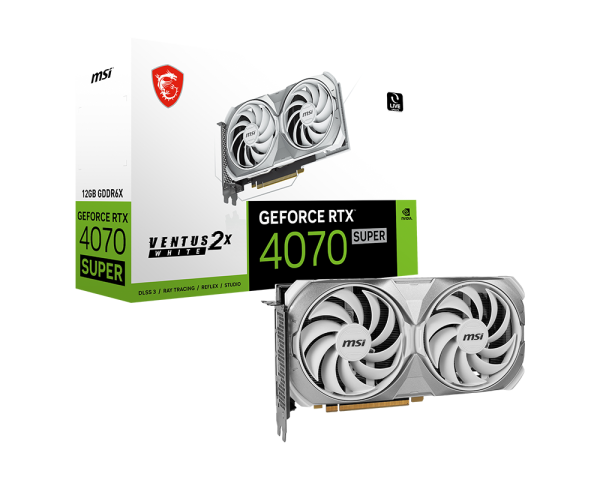 GeForce RTX™ 4070 SUPER 12G VENTUS 2X WHITE