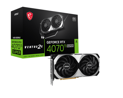 MSI Ventus 2x RTX 4070 ti Super 美品 MSI GeForce RTX™ 4070 Ti SUPER 16G VENTUS 2X OC