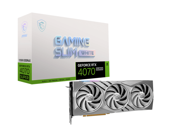 GeForce RTX™ 4070 SUPER 12G GAMING SLIM WHITE