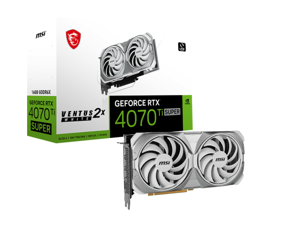 GeForce RTX™ 4070 Ti SUPER 16G VENTUS 2X WHITE