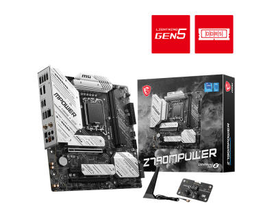 M792 Computer MSI Z790MPOWER, M-ATX - Intel 14/13th/12th Gen - 12 Phases, DDR5, PCIe ...