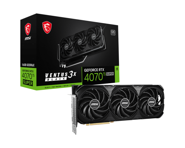 GeForce RTX™ 4070 Ti SUPER 16G VENTUS 3X BLACK OC