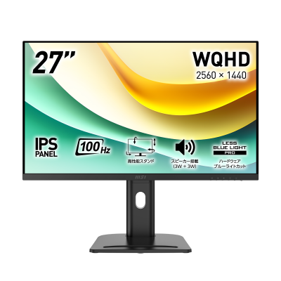 ピ*ಣ様 MSI モニター PRO MP273QP 27インチ/WQHD/IPS PRO MP273QP | Professional Business Monitor 27 inch | MSI