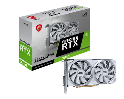 2024高い素材  MSI GeForce RTX 3050 VENTUS 2X XS WHITE 8G OC グラフィックボード・グラボ・ビデオカード