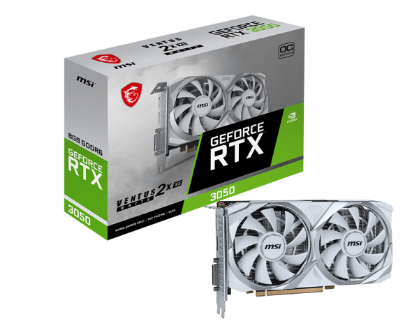 GeForce RTX™ 3050 VENTUS 2X XS WHITE 8G OC