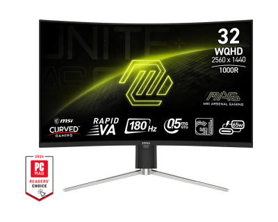MSI MAG-325CQRF-QD 量子ドット FastVA WQHD MSI MAG 325CQRF-QD 32 Inch WQHD Curved Gaming Monitor