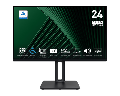 Msi pro mp245pg | 60cm (24") | ips | fhd | hdmi displayport | 4ms | 100hz | pivot | gaming monitor 1 Pro mp245pg | professional business monitor for work and home | msi komponentko