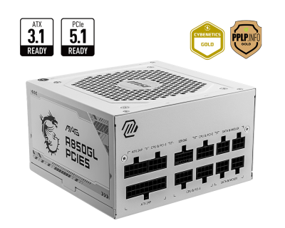 MAG A850GL PCIE5 WHITE | Power Supply | Overflow With Power