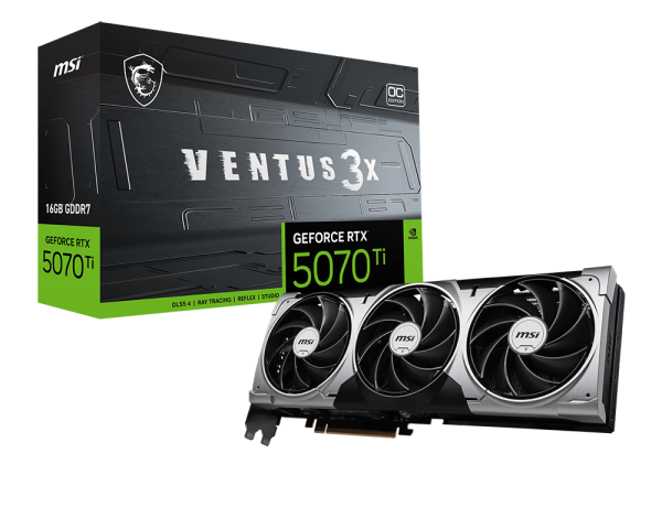 GeForce RTX™ 5070 Ti 16G VENTUS 3X OC