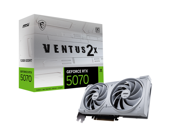 GeForce RTX™ 5070 12G VENTUS 2X OC WHITE