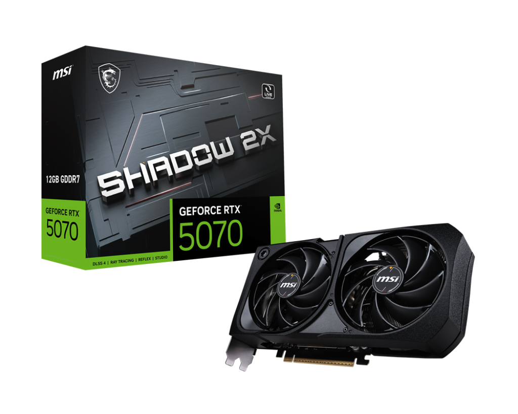 MSI GeForce RTX™ 5070 12G SHADOW 2X MSI GeForce RTX™ 5070 12G SHADOW 2X
