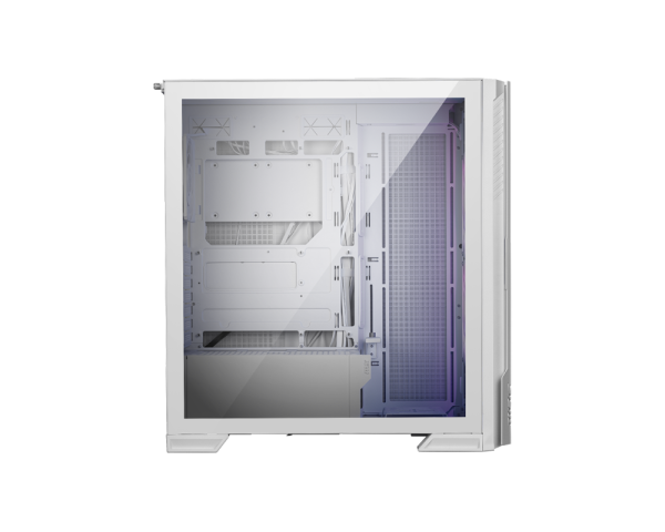 Boîtier PC Gaming MPG Velox 300R Airflow PZ White - Moyen Tour, Ventilateurs 160 Mm, Compatible Watercooling 360 Mm | Pour Cartes Mères ATX/E-ATX