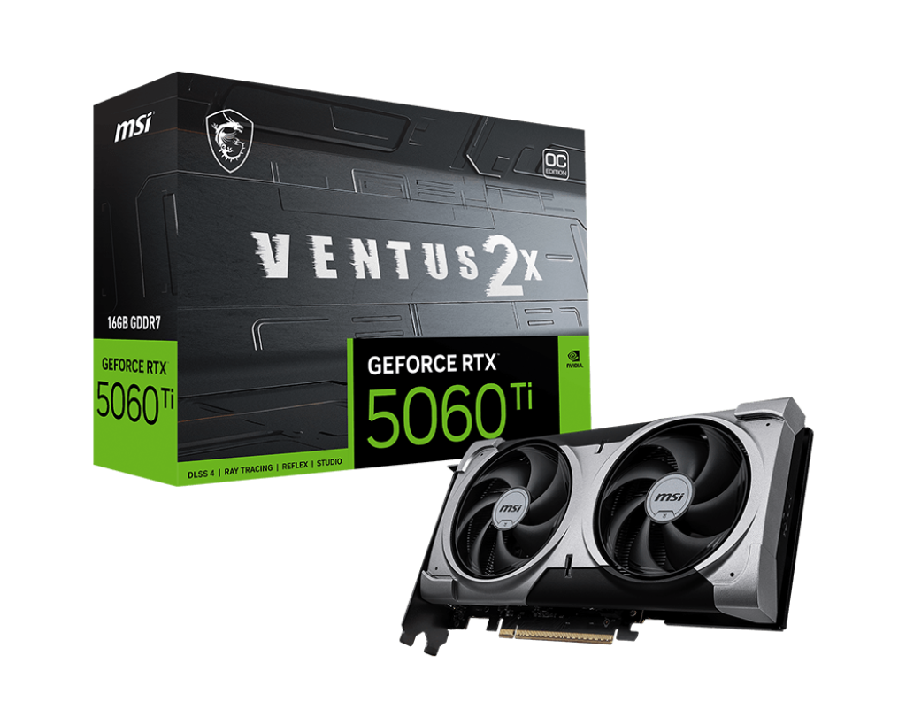 Placa De Video Nvidia Msi Rtx 5060ti 16gb Ventus 2x Oc Plus