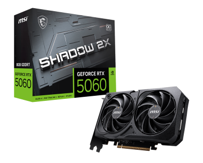 GeForce RTX™ 5060 8G SHADOW 2X OC | Carte graphique gaming RTX 50 MSI