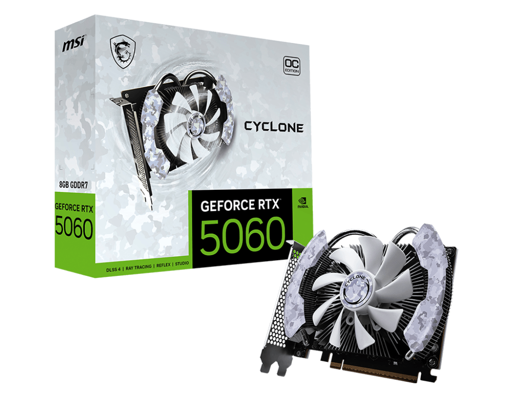 MSI GeForce RTX™ 5060 8G CYCLONE OC