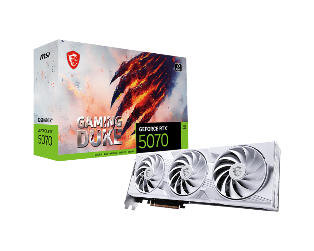 MSI GeForce RTX™ 5070 12G GAMING DUKE 3X WHITE