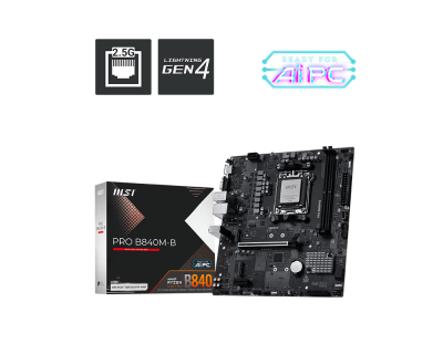 PRO B840M-B | PRO Series Motherboards｜Best Motherboard for AI PC｜MSI