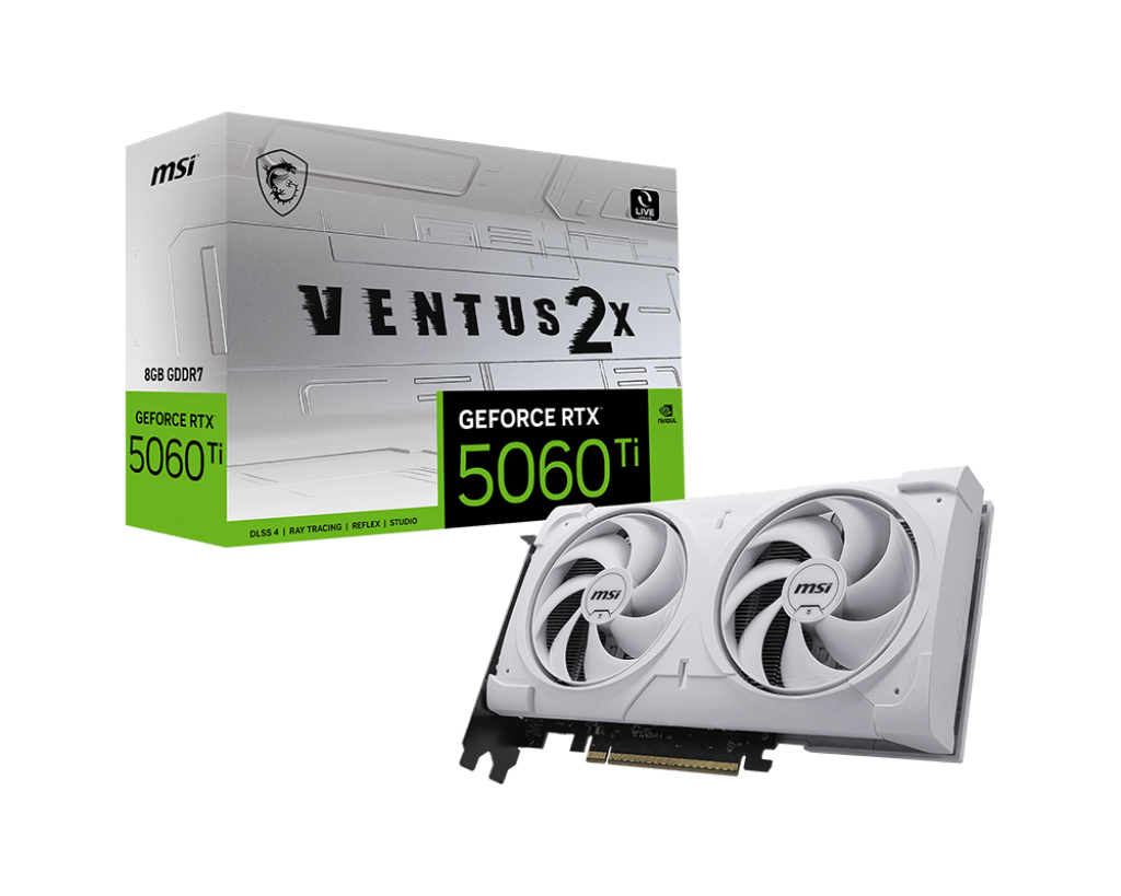 MSI GeForce RTX™ 5060 Ti 8G VENTUS 2X WHITE PLUS