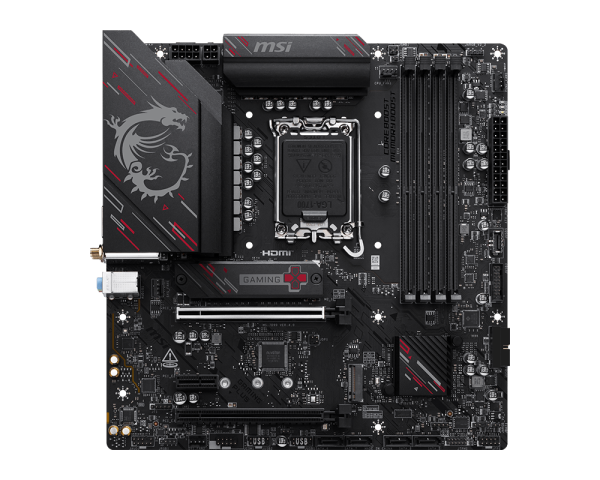 新品未使用 MSI B760M GAMING PLUS WIFI DDR4 MSI B760M GAMING PLUS WIFI DDR4 - Intel 14th/13th/12th Gen