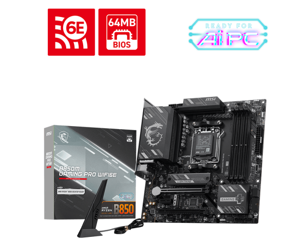 B850M GAMING PRO WIFI6E