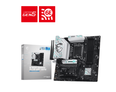 新品未使用 MSI B760M GAMING PLUS WIFI DDR4 MSI B760M GAMING PLUS WIFI - Intel 14th/13th/12th Gen -12 Phases