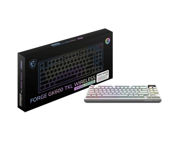 FORGE GK600 TKL WIRELESS TOPO WHITE