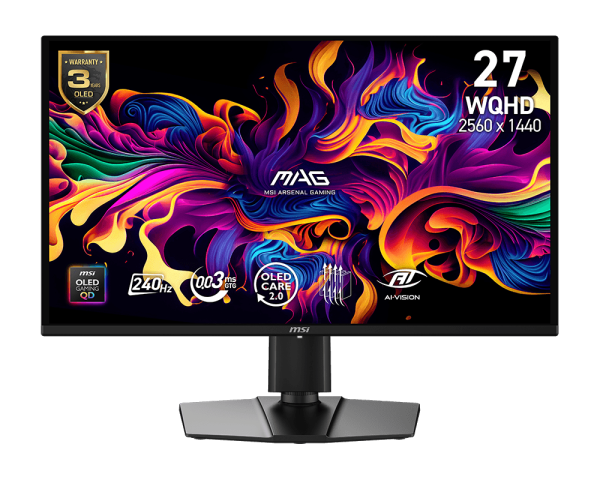 MAG 274QP QD-OLED X24 | 27 Inch Gaming Monitor | MSI Global