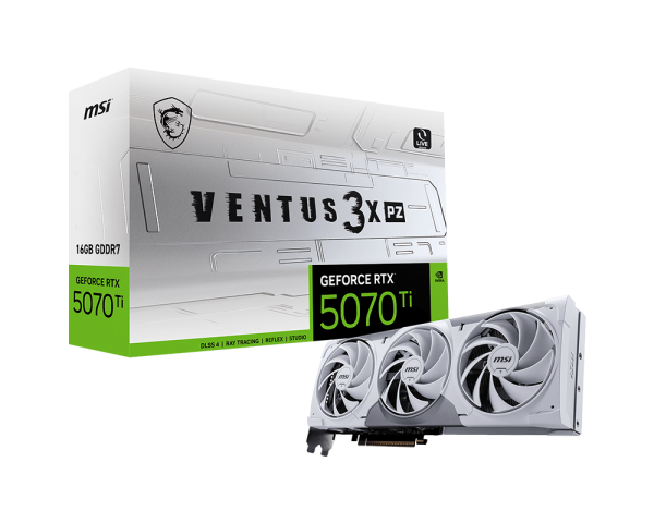 （新品未使用）MSI GeForce RTX 5070 Ti VENTUS 3X Msi GeForce RTX 5070 Ti Ventus 3X OC 16GB GDDR7 DLSS4