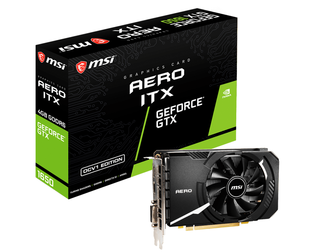 Msi geforce gtx 1650 gddr6 aero 2024 itx oc v1