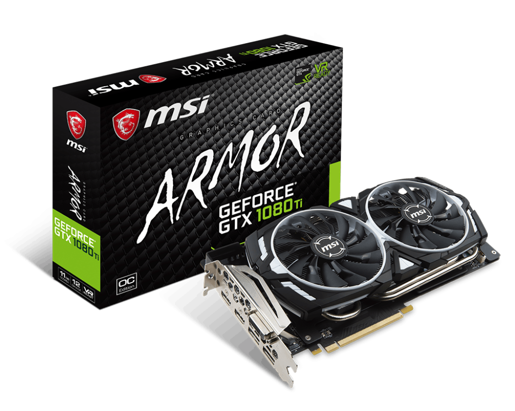 Specification GeForce GTX 1080 Ti ARMOR 11G OC | MSI Global The Leading Brand in Gaming & Professional Creation