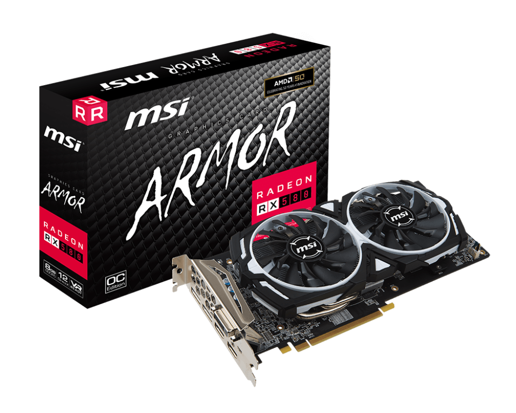 Specification Radeon RX 580 ARMOR 8G OC | MSI Global - The Leading 