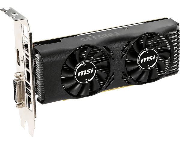 MSI製 GeForce GTX1650 4GT LP ロープロファイル 4GB-