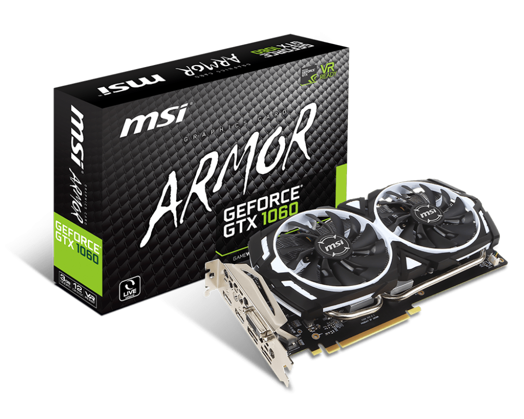 GeForce GTX 1060 ARMOR 3G V1 | MSI Global | Graphics card - The world ...