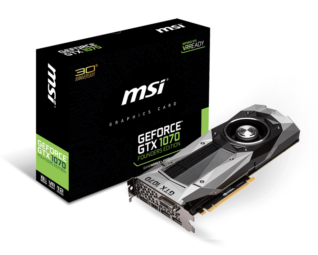 Specification GeForce GTX 1070 Founders Edition | MSI Global - The