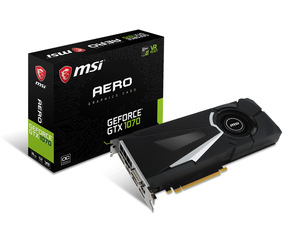 Specification GeForce GTX 1070 AERO 8G OC | MSI USA